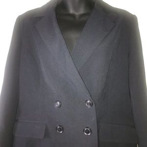 Ashley Stewart black 3 button black blazer